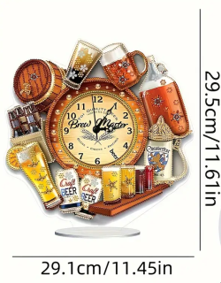 Preview: Diamond Painting 5D DIY Diamantmalerei-Set Bier Uhr